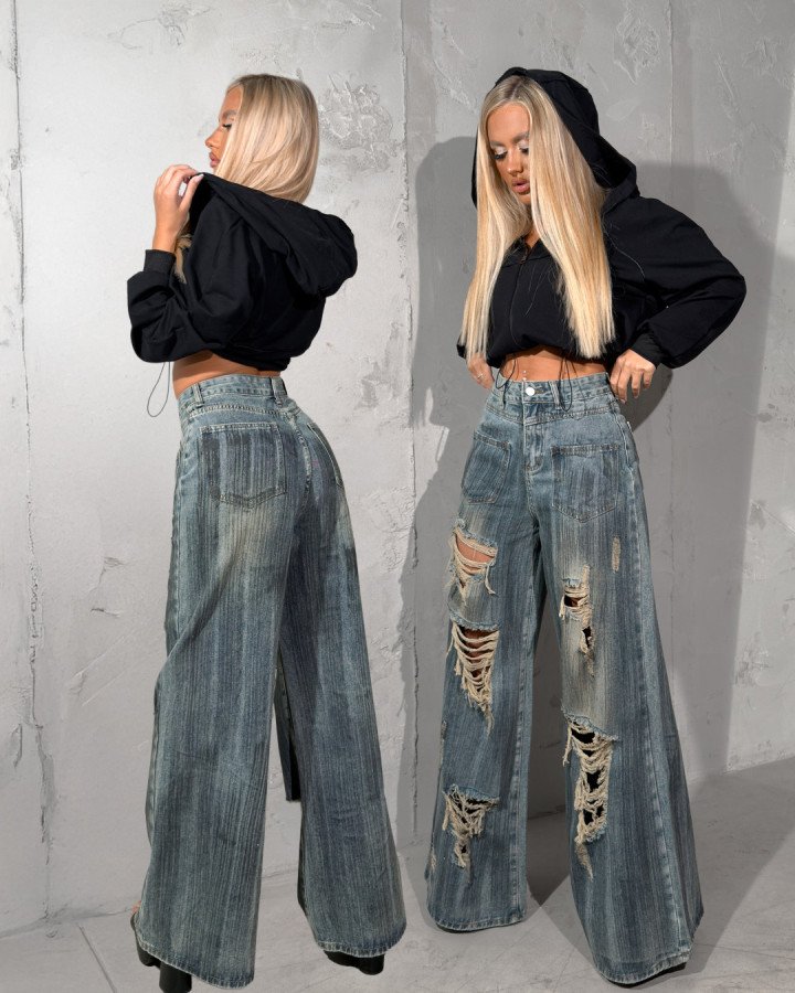 Denim baggy