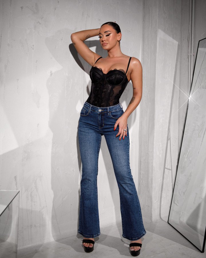 Denim flared