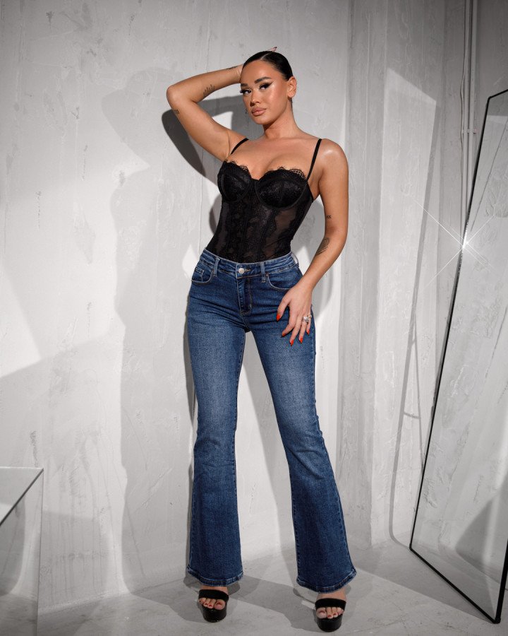 Denim flared