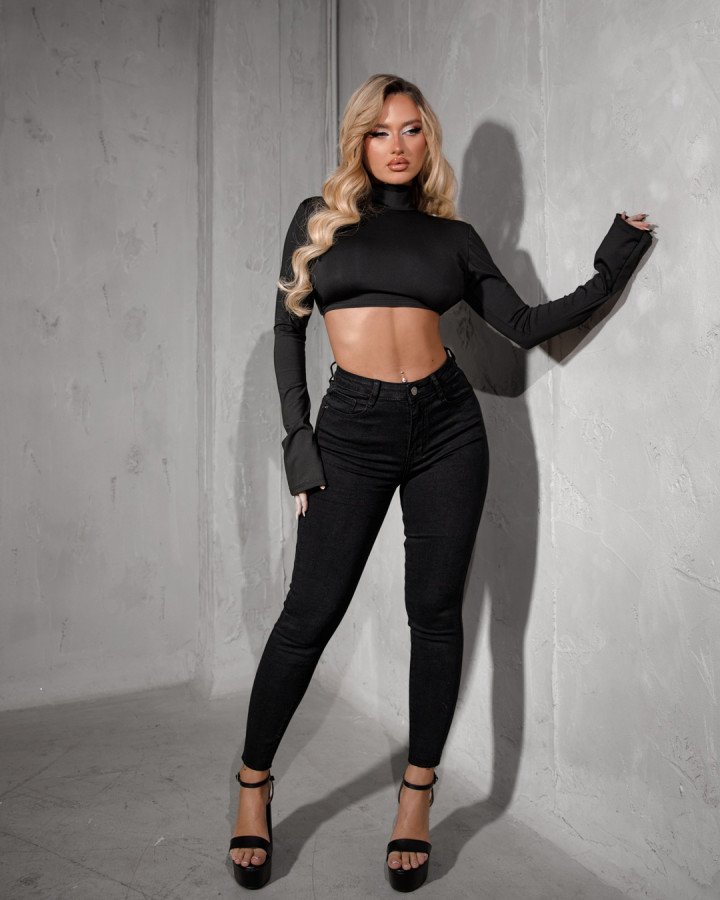 Denim High-waisted
