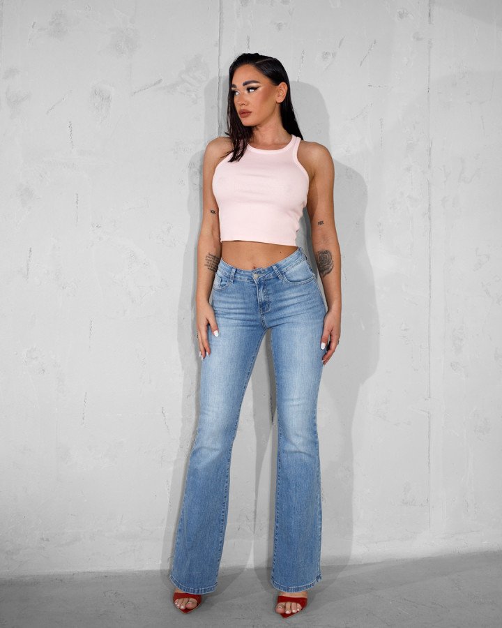 Denim flared