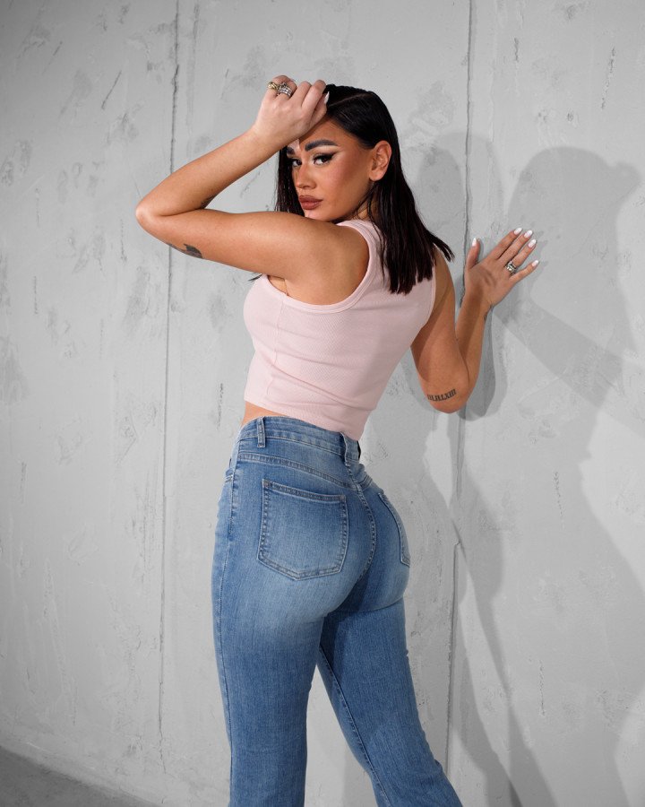 Denim flared