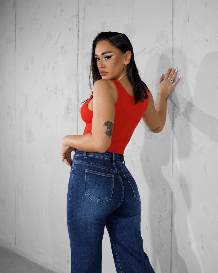 Denim straight