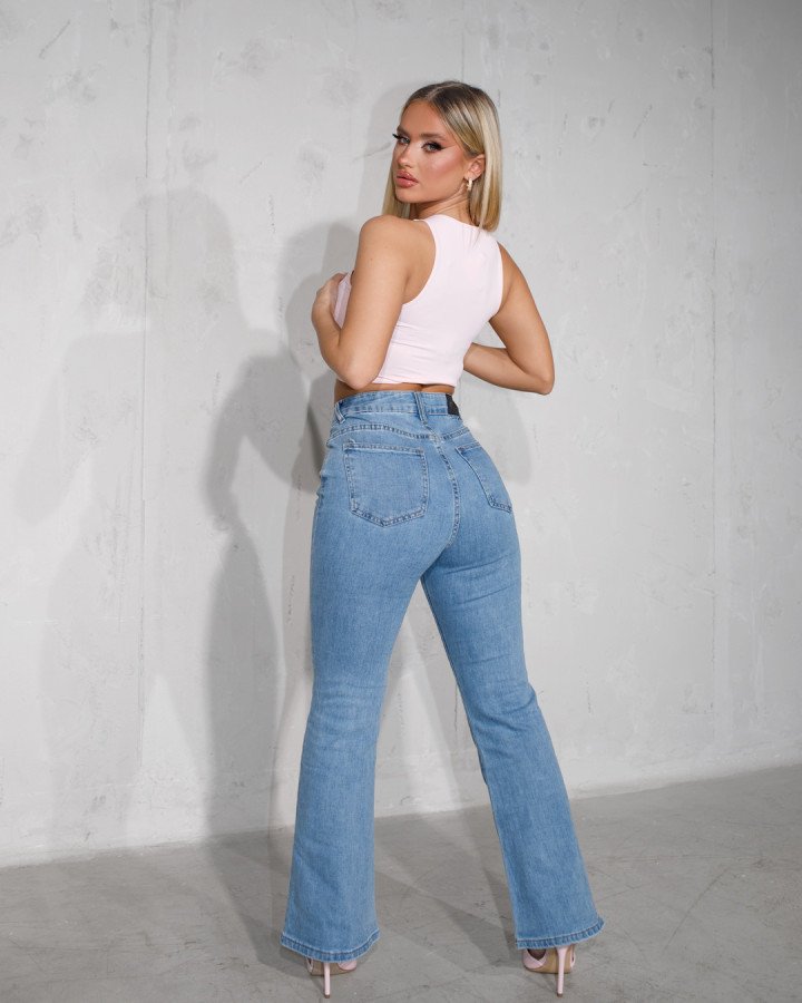 Denim flared