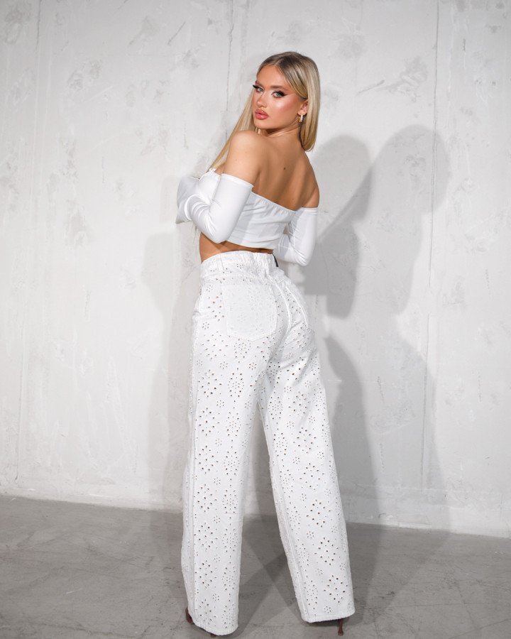 High-waisted straight