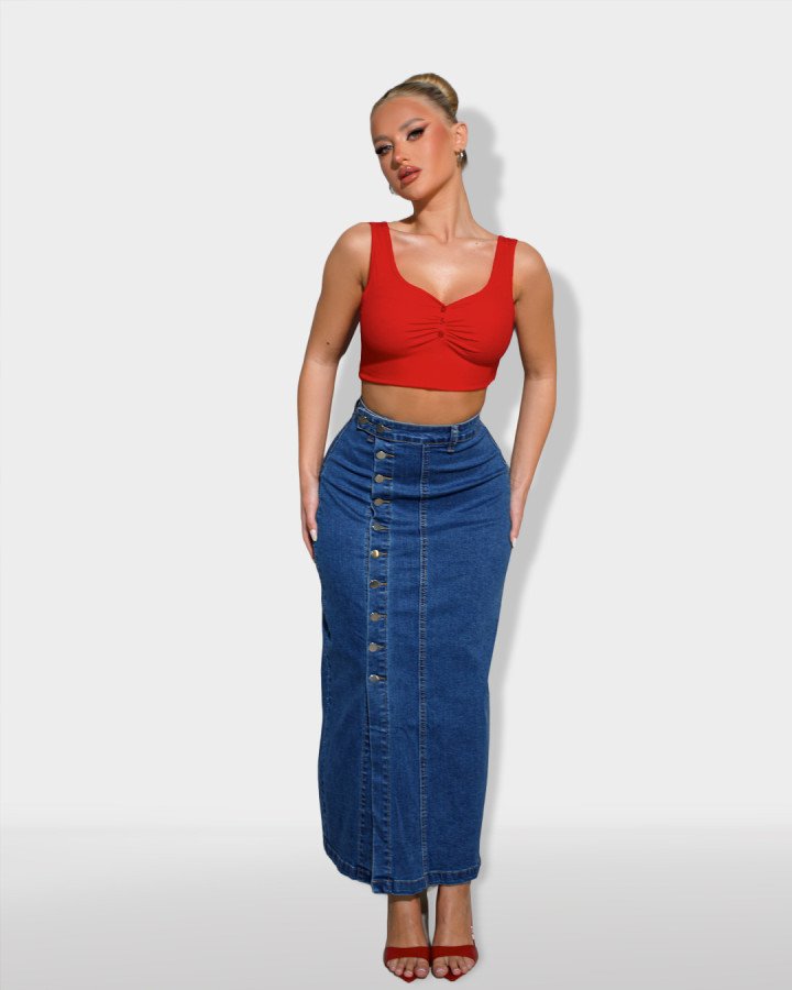 Denim maxi