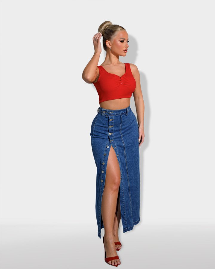 Denim maxi