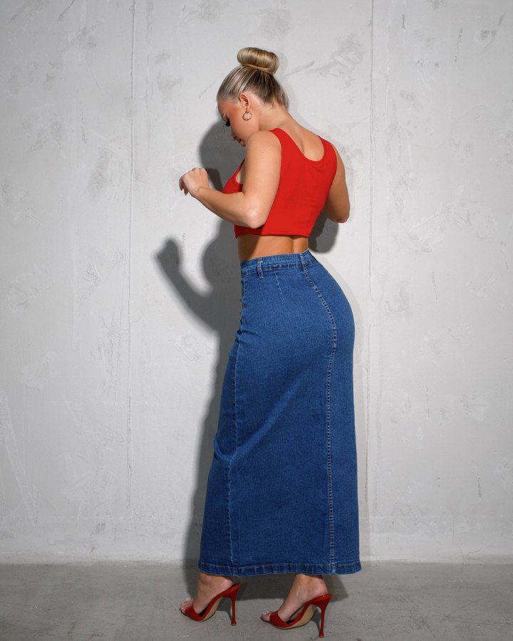 Denim maxi