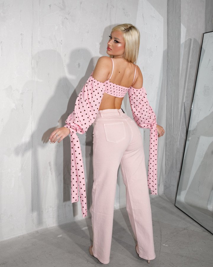 High-waisted straight