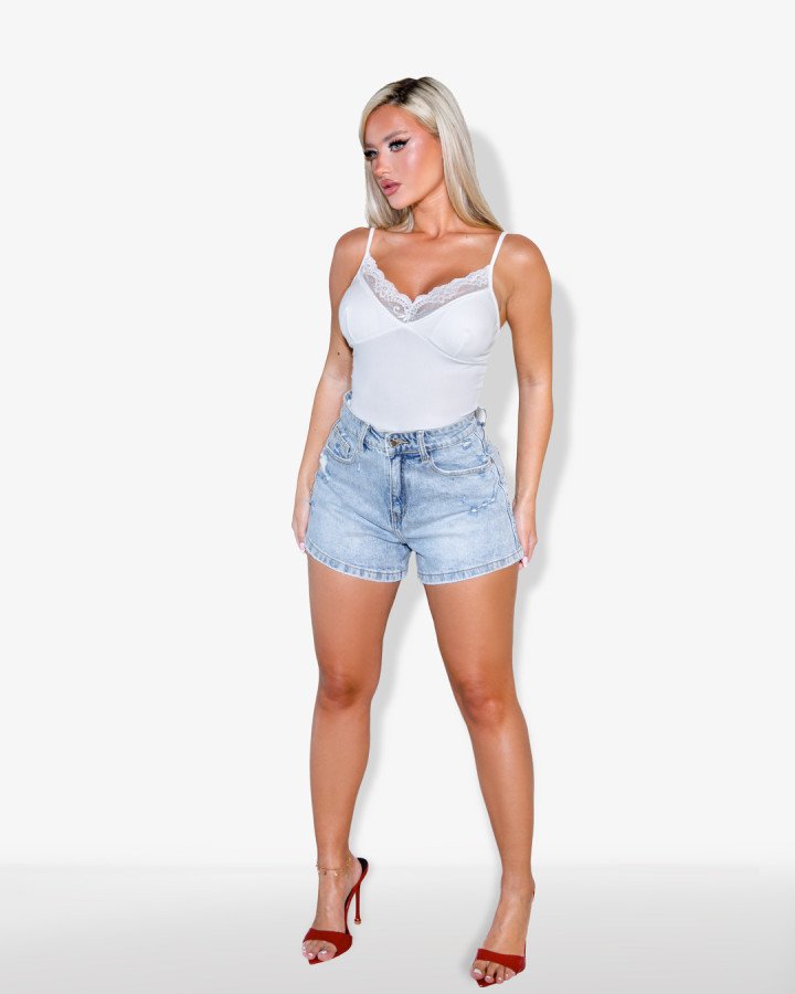 Denim shorts