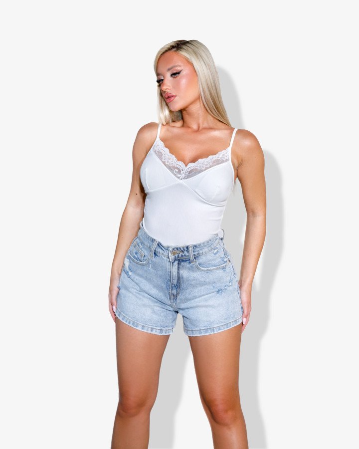 Denim shorts