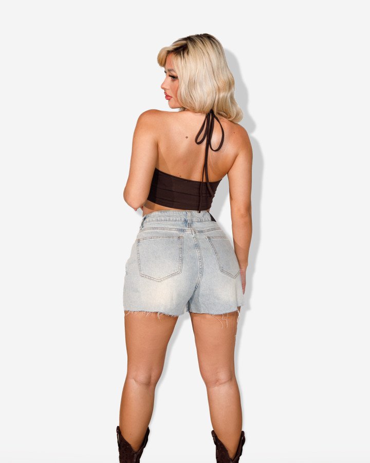 Washed denim