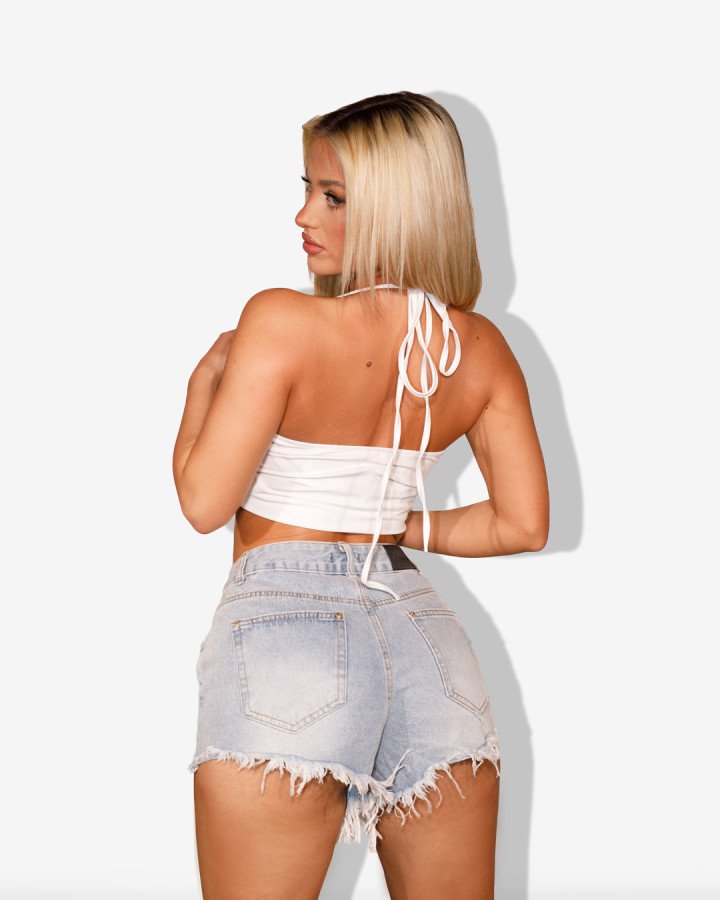 Washed denim