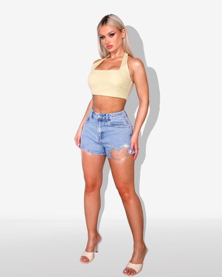 Denim shorts