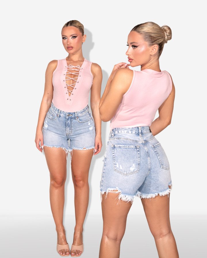 Denim shorts
