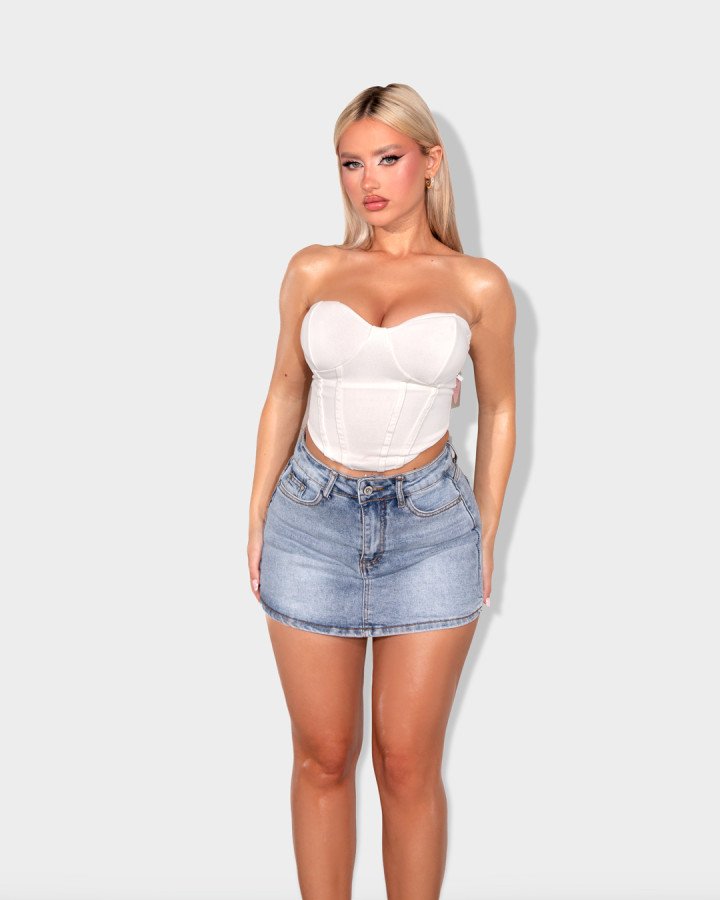 Mid-rise denim