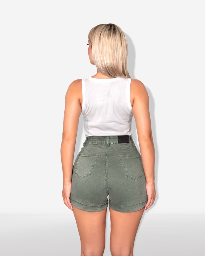 High-waisted cargo