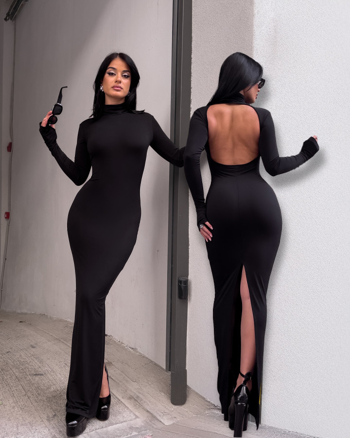 Backless maxi