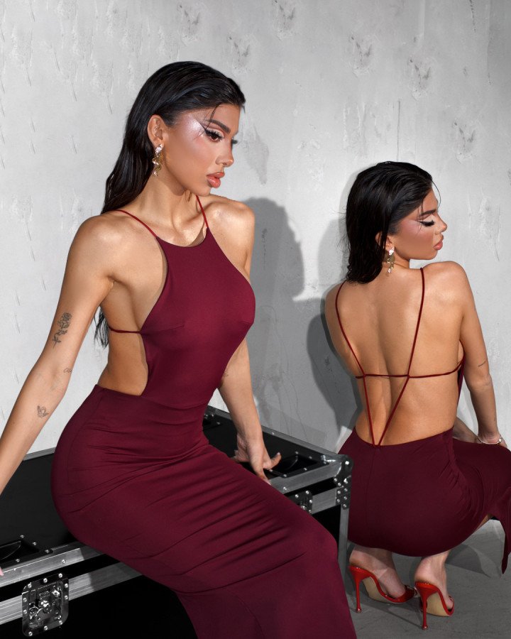 Halter backless