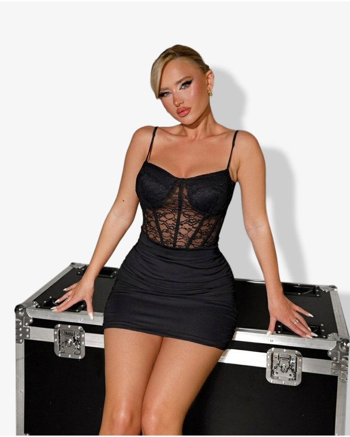 Mini-dress corset