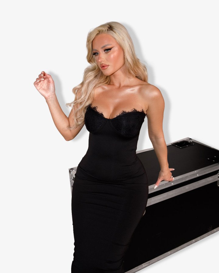 Maxi-dress strapless