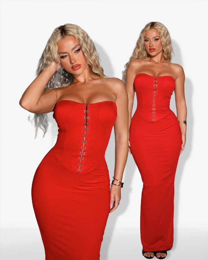 Maxi dress-strapless