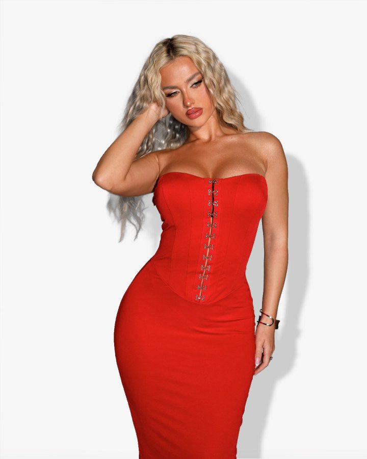 Maxi dress-strapless
