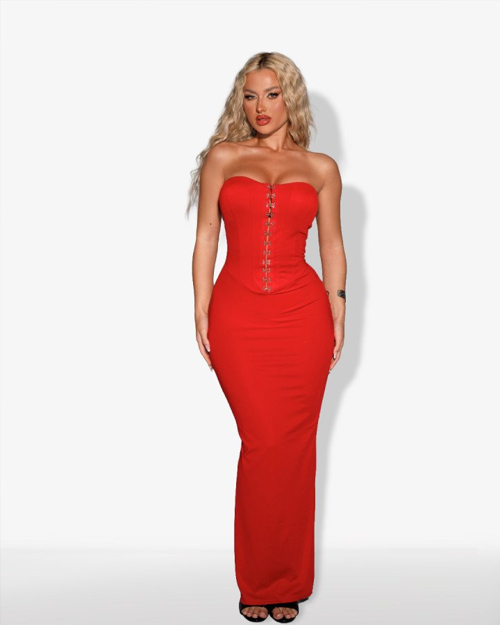 Maxi dress-strapless