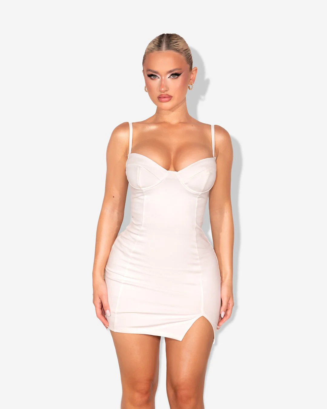 bustier bodycon mini dress Kaylani Strapless Corset Bodycon Mini Dress • Shop American Threads Women's Trendy Online Boutique Royal Blue / L main image 1