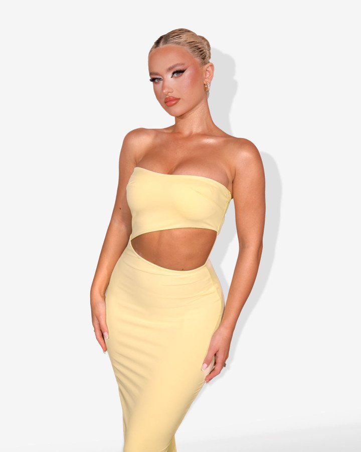 Strapless midi