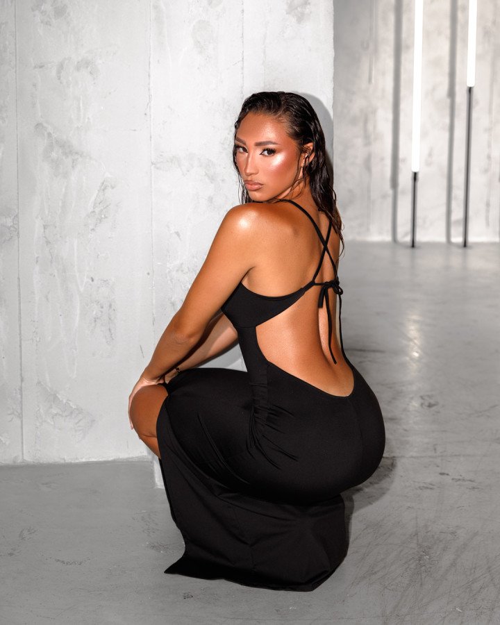 Maxi-dress backlees