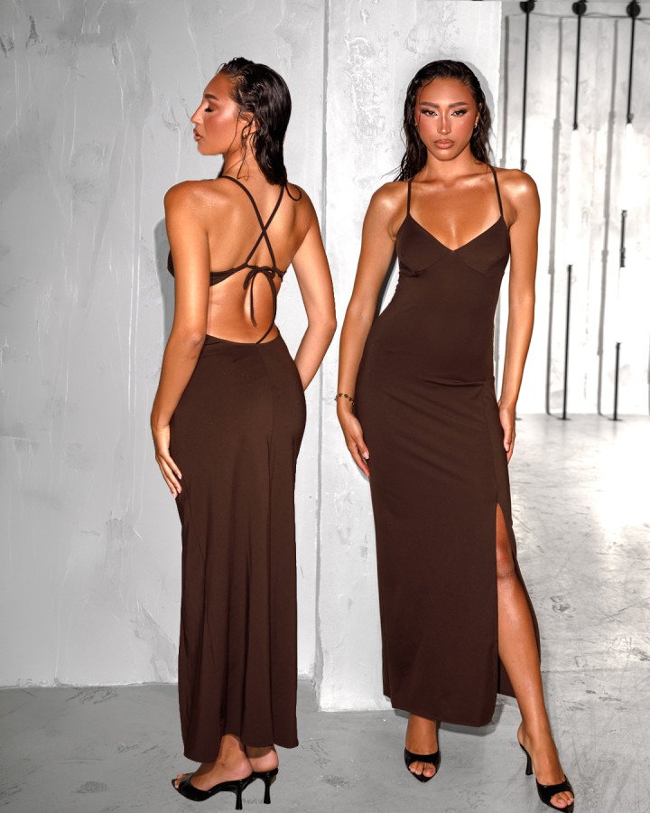 Maxi-dress backlees