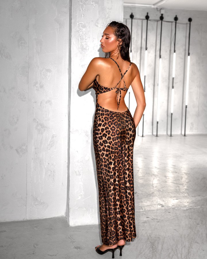 Maxi-dress backlees