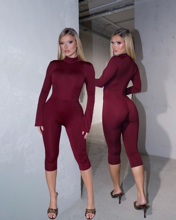 Long-sleeved turtleneck