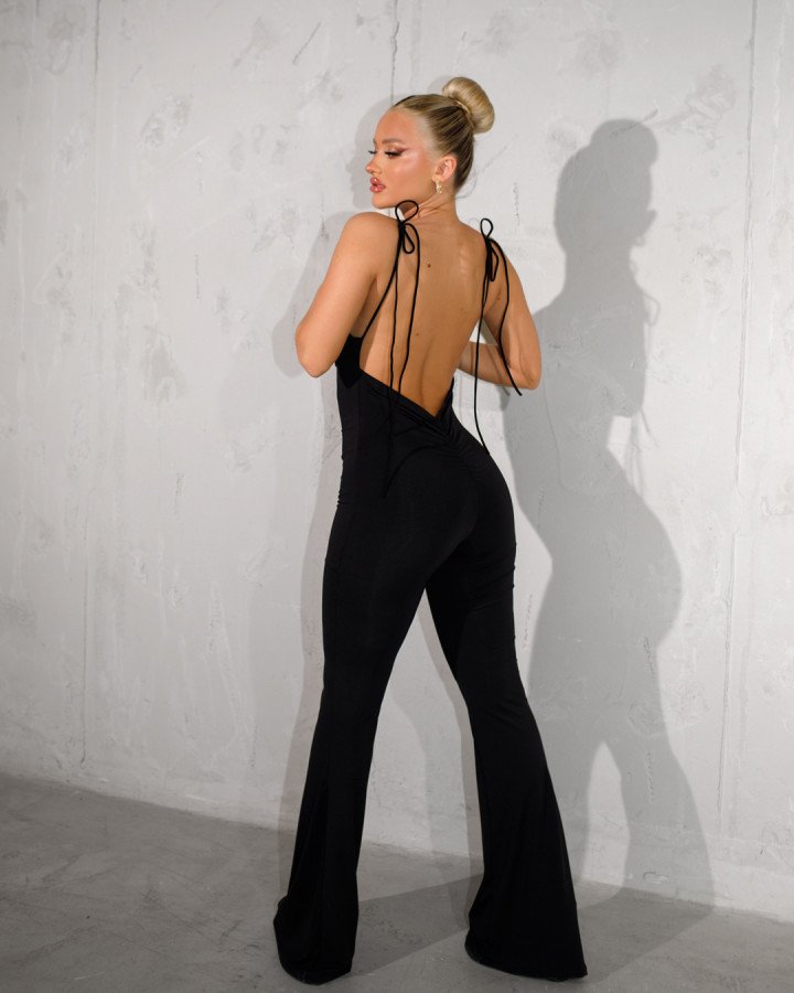 Draped jumpsuit