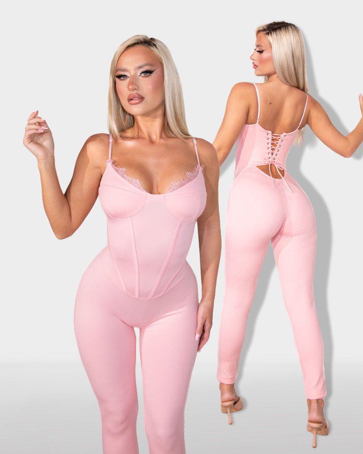 Jumpsuit Corset-effect