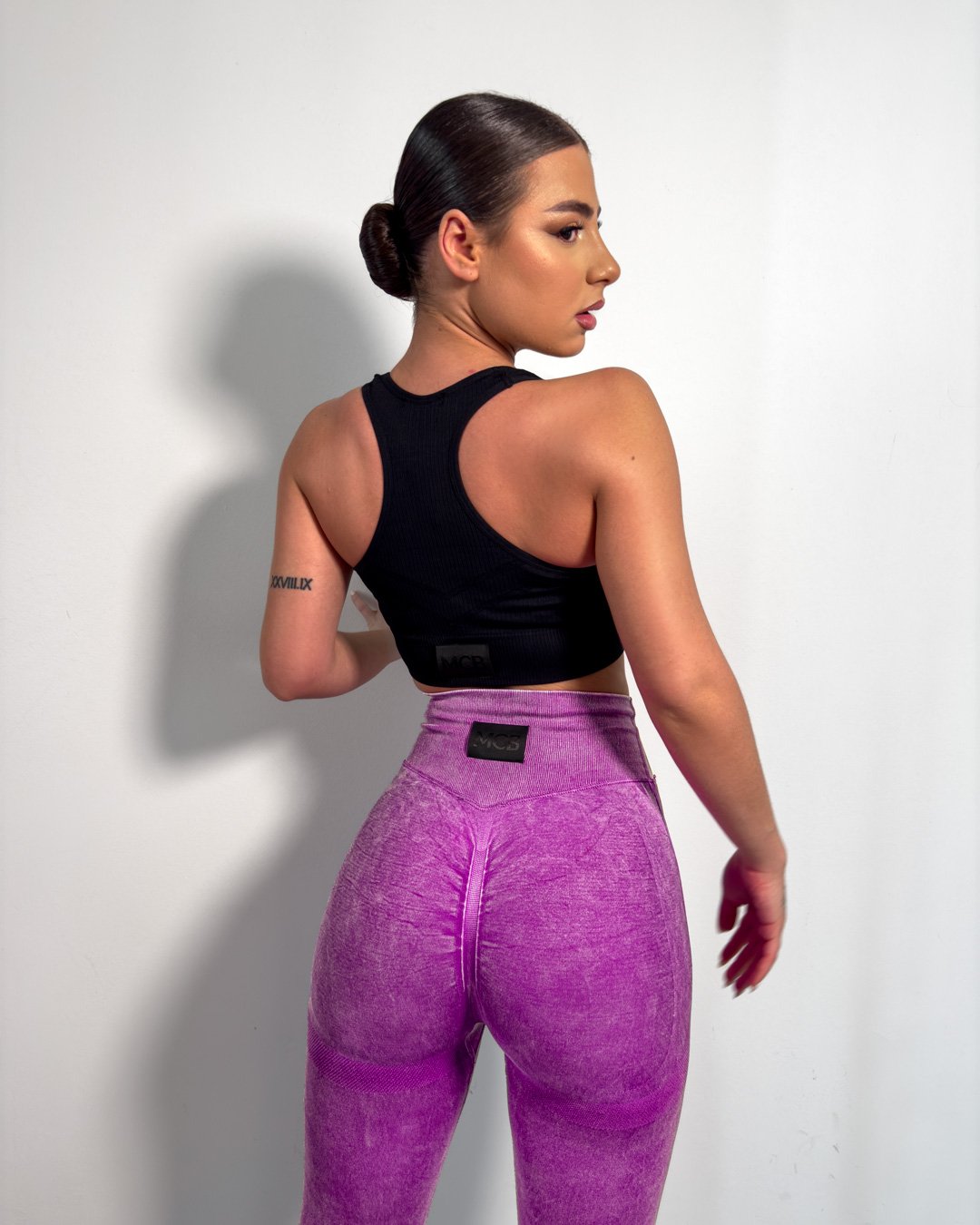 Bodycon fit tights push up|Fuchsia Bodycon fit tights push up|Fuchsia