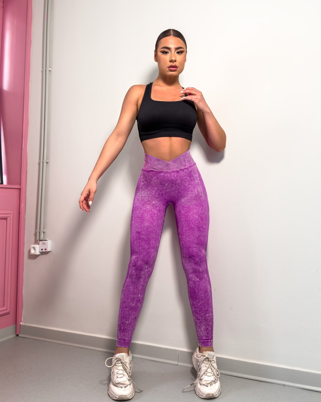 Bodycon fit tights push up|Fuchsia Bodycon fit tights push up|Fuchsia