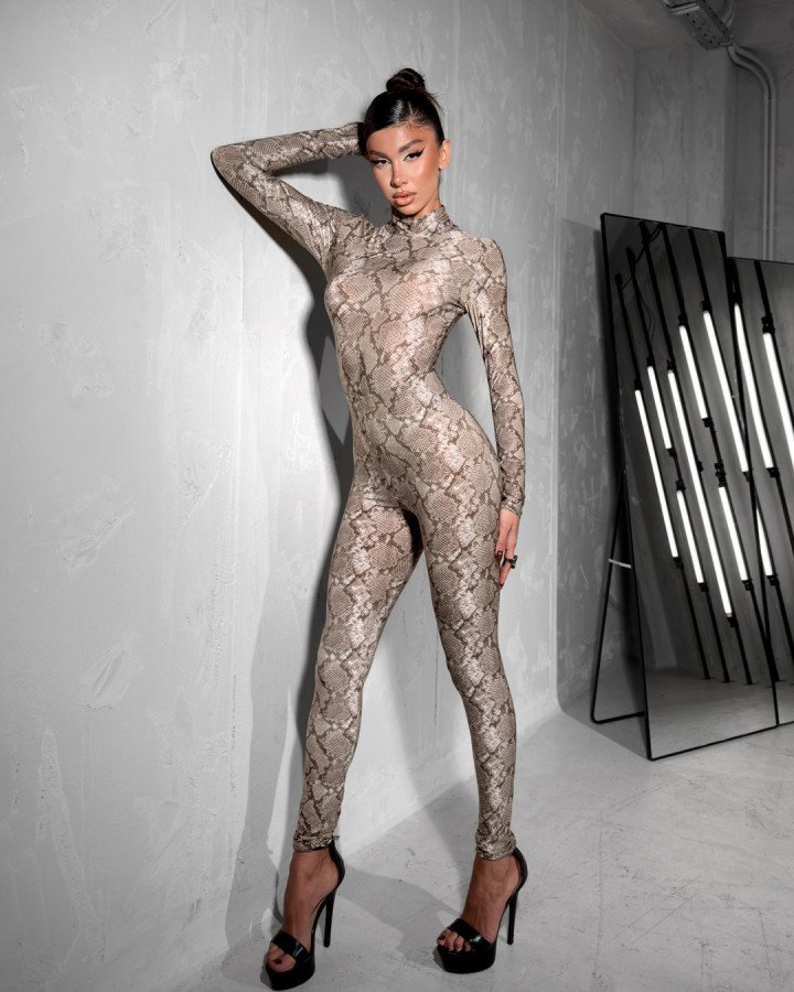 Leggings snake-print