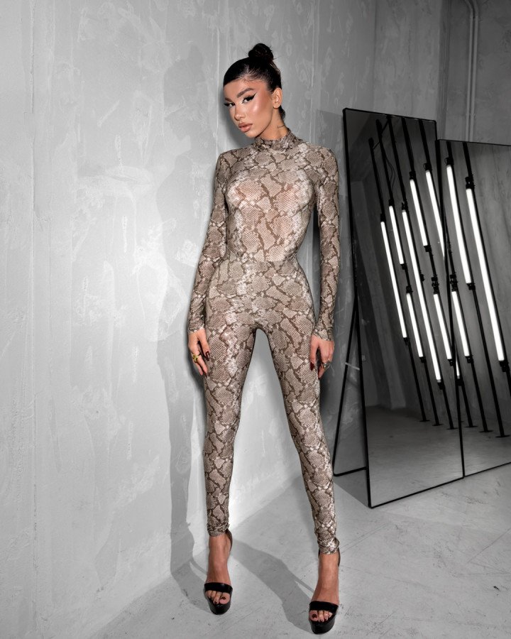 Leggings snake-print