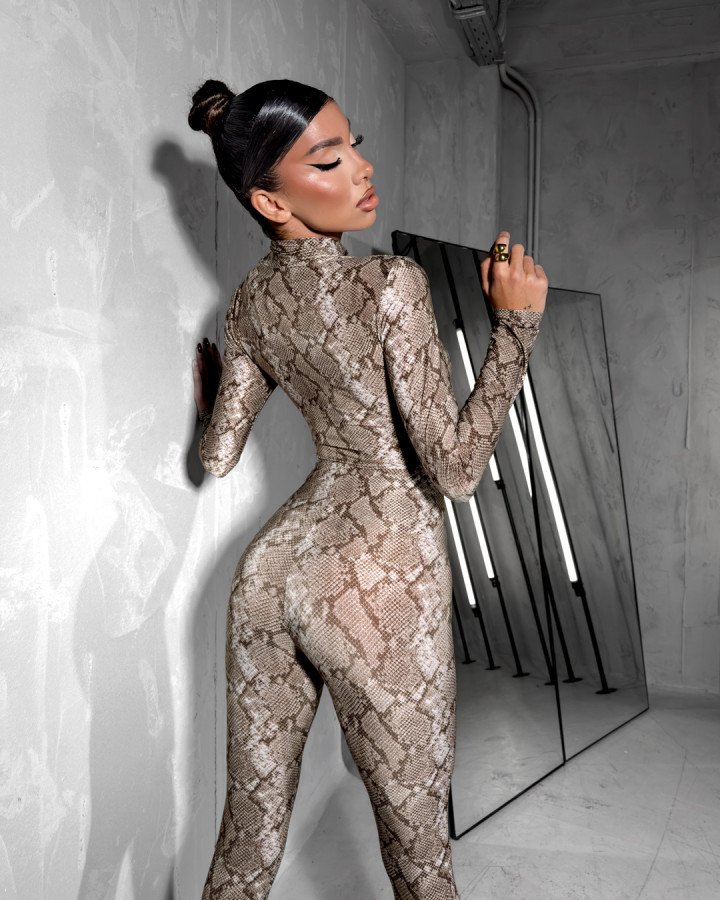 Leggings snake-print