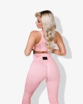 Bodycon fit tights push up ruched back | Pink