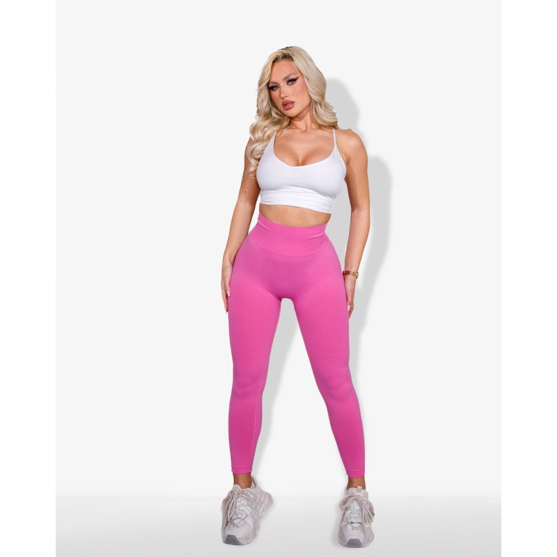 Marmalady | Κολάν bodycon fit push up με σούρα στο πίσω μέρος| Φούξια