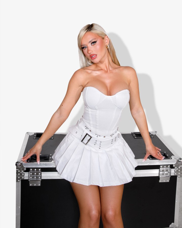 Pleated mini