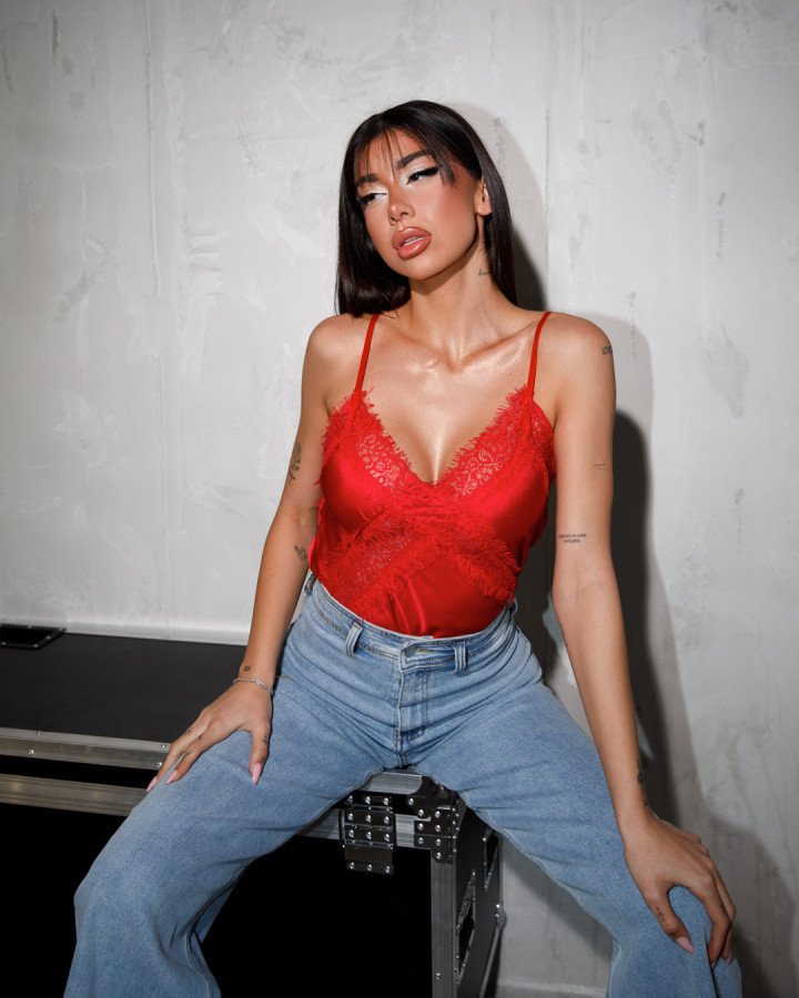 Satin top