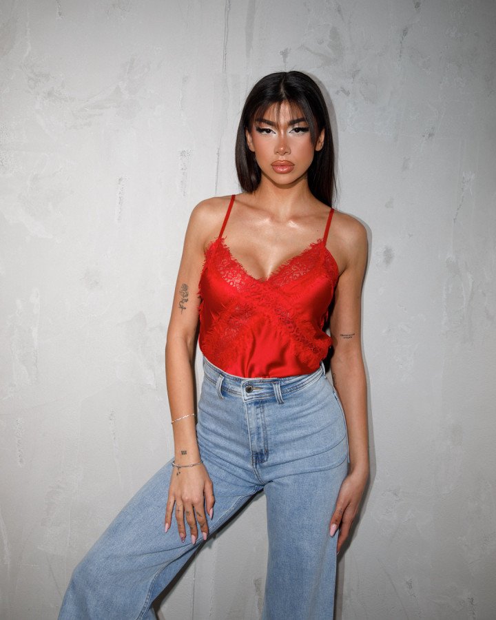 Satin top
