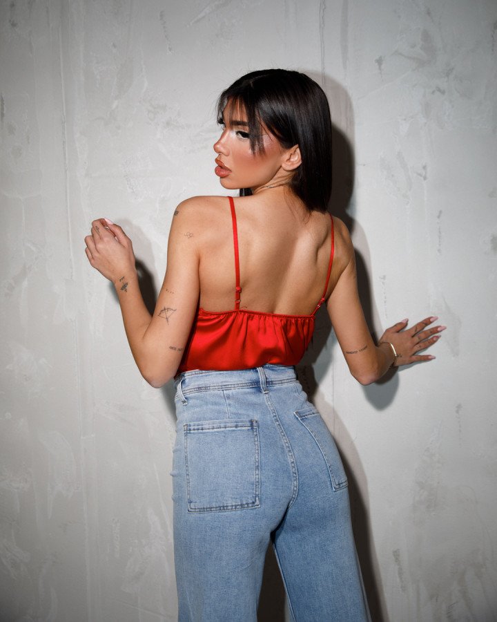 Satin top