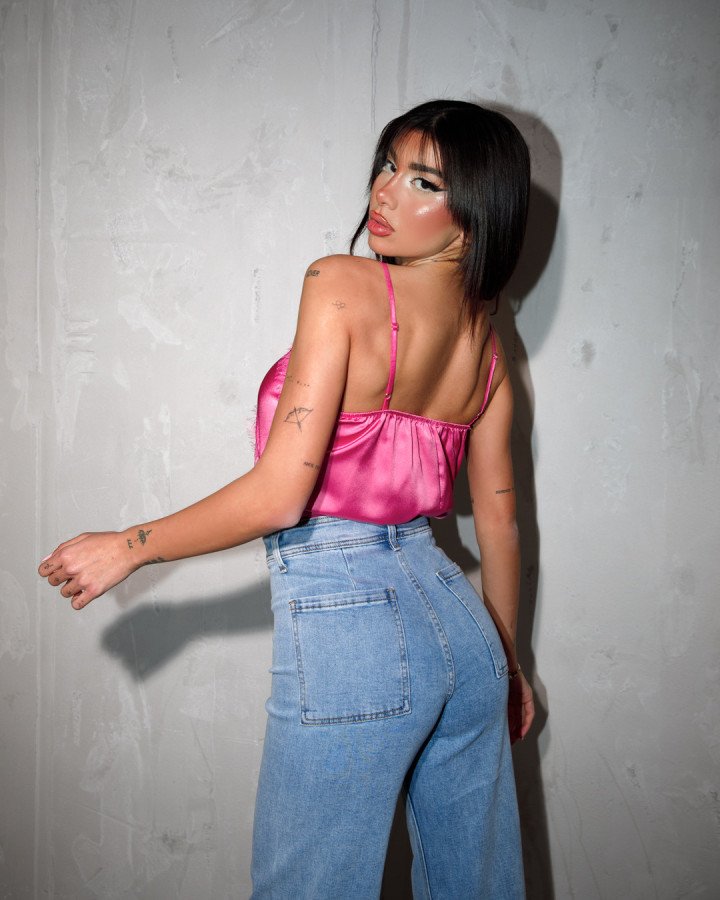 Satin top