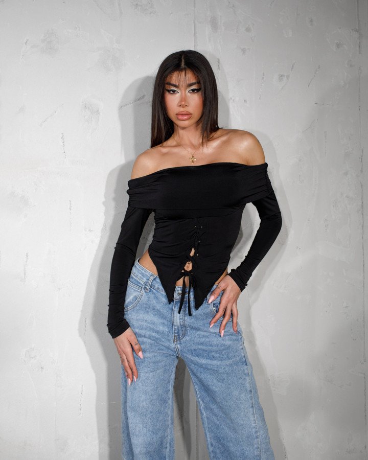 Lace-up top