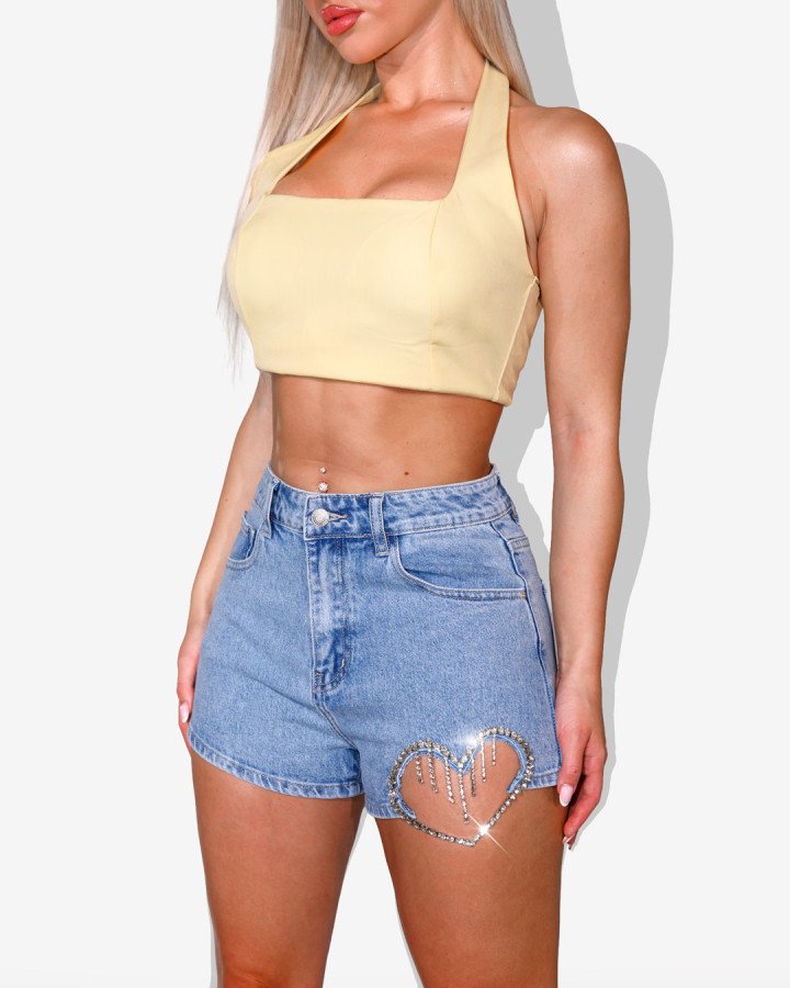 Backless halter